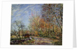 At the edge of the forest in Fontainebleau, 1885. by Alfred Sisley