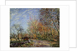 At the edge of the forest in Fontainebleau, 1885. by Alfred Sisley