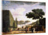 View in the Park of the Villa Pamphili in Rome, 1749. by Claude-Joseph Vernet