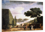 View in the Park of the Villa Pamphili in Rome, 1749. by Claude-Joseph Vernet