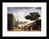View in the Park of the Villa Pamphili in Rome, 1749. by Claude-Joseph Vernet