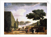 View in the Park of the Villa Pamphili in Rome, 1749. by Claude-Joseph Vernet