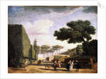 View in the Park of the Villa Pamphili in Rome, 1749. by Claude-Joseph Vernet