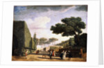 View in the Park of the Villa Pamphili in Rome, 1749. by Claude-Joseph Vernet
