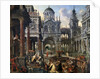 The Queen of Sheba before Solomon, 1601. by Hans Vredeman de Vries