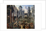 The Queen of Sheba before Solomon, 1601. by Hans Vredeman de Vries
