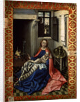 Madonna and Child before a Fireplace, 1430s. by Robert Campin