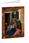 Madonna and Child before a Fireplace, 1430s. by Robert Campin