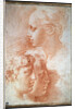 Study of the heads, c1527 by Parmigianino