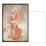 Study of the heads, c1527 by Parmigianino