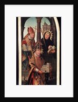 The Annunciation, (Triptych, side panel), 1517. by Jean Bellegambe