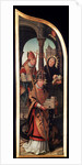 The Annunciation, (Triptych, side panel), 1517. by Jean Bellegambe