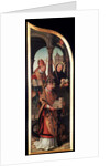 The Annunciation, (Triptych, side panel), 1517. by Jean Bellegambe
