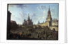 The Red Square in Moscow, 1801. by Fyodor Yakovlevich Alexeev