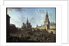 The Red Square in Moscow, 1801. by Fyodor Yakovlevich Alexeev