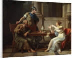 Socrates and Alcibiades at Aspasia, 1801. by Nicolas Andre Monsiau