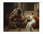 Socrates and Alcibiades at Aspasia, 1801. by Nicolas Andre Monsiau