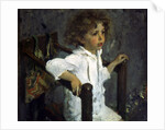 Portrait of Mika Morosov, 1901. by Valentin Serov