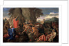 Moses Striking Water from the Rock, 1649. by Nicolas Poussin