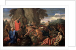 Moses Striking Water from the Rock, 1649. by Nicolas Poussin
