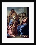 The Holy Family with John the Baptist and Saint Elizabeth, 1644-1655. by Nicolas Poussin