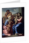 The Holy Family with John the Baptist and Saint Elizabeth, 1644-1655. by Nicolas Poussin