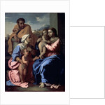 The Holy Family with John the Baptist and Saint Elizabeth, 1644-1655. by Nicolas Poussin