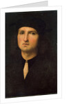 Portrait of a Young Man, between 1495 and 1500. by Perugino