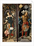 The Healing of Blind Man of Jericho, (side panel), 1531. by Lucas van Leyden