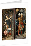 The Healing of Blind Man of Jericho, (side panel), 1531. by Lucas van Leyden