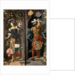 The Healing of Blind Man of Jericho, (side panel), 1531. by Lucas van Leyden