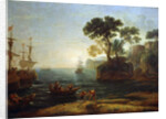 Arrival of Aeneas in Italy. Morning of the Roman Empire, c.1620-1680 by Claude Lorrain