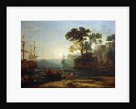 Arrival of Aeneas in Italy. Morning of the Roman Empire, c.1620-1680 by Claude Lorrain