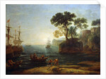 Arrival of Aeneas in Italy. Morning of the Roman Empire, c.1620-1680 by Claude Lorrain