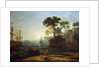 Arrival of Aeneas in Italy. Morning of the Roman Empire, c.1620-1680 by Claude Lorrain