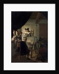 Visit in an Artists Atelier, 1659. by Job Adriaensz Berckheyde