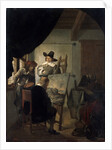 Visit in an Artists Atelier, 1659. by Job Adriaensz Berckheyde