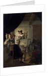 Visit in an Artists Atelier, 1659. by Job Adriaensz Berckheyde