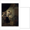 Visit in an Artists Atelier, 1659. by Job Adriaensz Berckheyde
