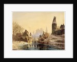 Skating Rink on a River, 1855. by Anton Doll