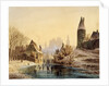 Skating Rink on a River, 1855. by Anton Doll