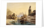 Skating Rink on a River, 1855. by Anton Doll