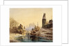 Skating Rink on a River, 1855. by Anton Doll