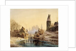 Skating Rink on a River, 1855. by Anton Doll