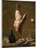 Still life with a Leg of Veal, French painting of 18th century by Jean-Baptiste Oudry