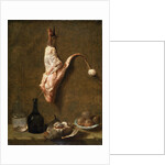 Still life with a Leg of Veal, French painting of 18th century by Jean-Baptiste Oudry