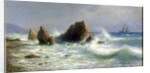 At the Livadia shore, 1895. by Lev Felixovich Lagorio