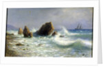 At the Livadia shore, 1895. by Lev Felixovich Lagorio