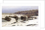 Early Snow, 1883. by Yefim Yefimovich Volkov