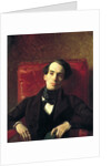 Portrait of the author Alexander Strugovshchikov,, 1840. by Karl Briullov